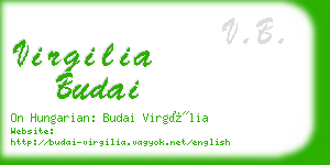 virgilia budai business card